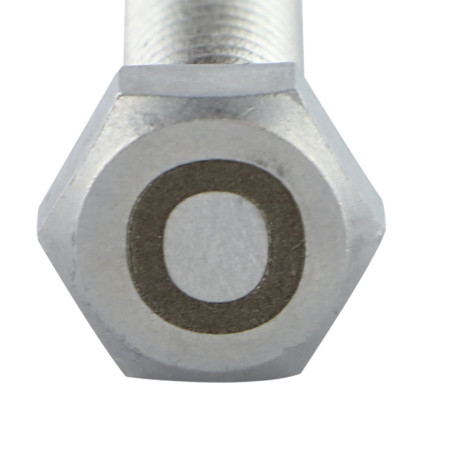 1 x Machine Screw Hexagonal Head 8X35 Stainless Steel A4 with letter engraving "O"
