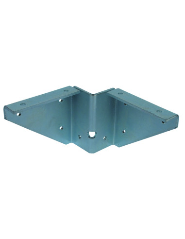 1 x Table fitting FOOT RECTANGLE Zinc Plated