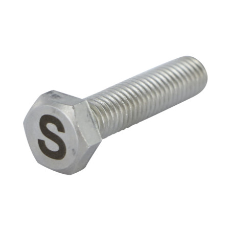 1 x Machine Screw Hexagonal Head 8X35 Stainless Steel A4 with letter engraving "S"
