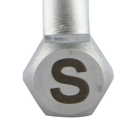 1 x Machine Screw Hexagonal Head 8X35 Stainless Steel A4 with letter engraving "S"
