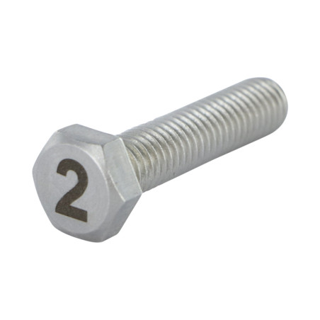 1 x Machine Screw Hexagonal Head 8X35 Stainless Steel A4 Engraving Letter FIGURE 2