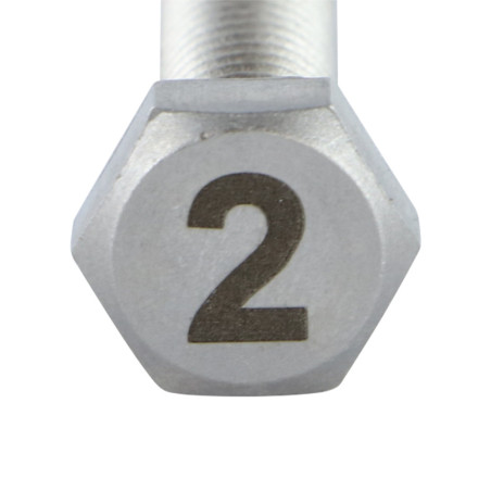 1 x Machine Screw Hexagonal Head 8X35 Stainless Steel A4 Engraving Letter FIGURE 2