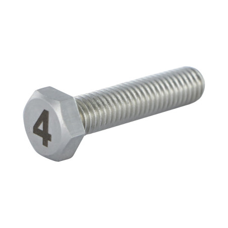 1 x Machine Screw Hexagonal Head 8X35 Stainless Steel A4 Engraving Letter FIGURE 4