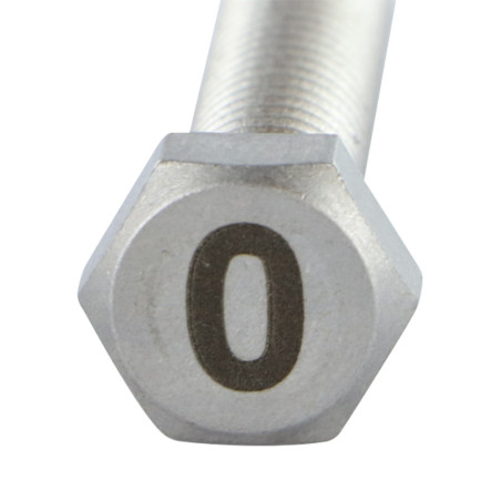 1 x Machine Screw Hexagonal Head 8X35 Stainless Steel A4 Engraving Letter FIGURE 0