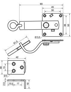 Table fitting Screw Of REMINDER 3P Steel 2
