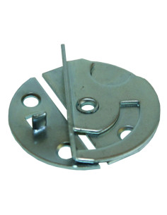 Table fitting round Diameter 47 Zinc Plated 2 pieces