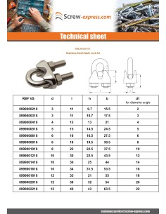 Wire Rope Clip With U-Bolt Stainless Steel A4 Black Linch... 2