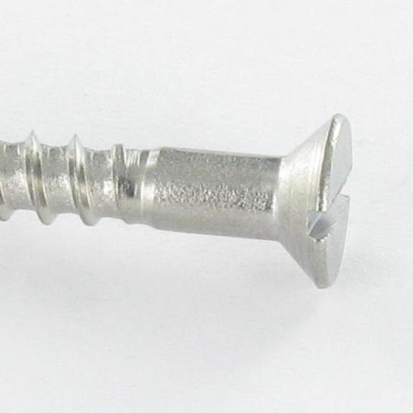 1 x Wood Screw Stainless Steel A2 Countersunk Head Slotted 5X25