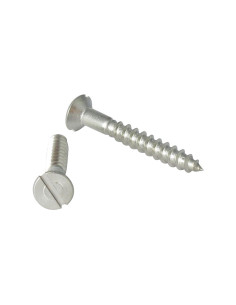 Wood Screw Stainless Steel A2 Countersunk Head Slotted 6X40