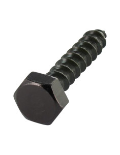 Coach Screw 8X50 Black Zinc Plated
