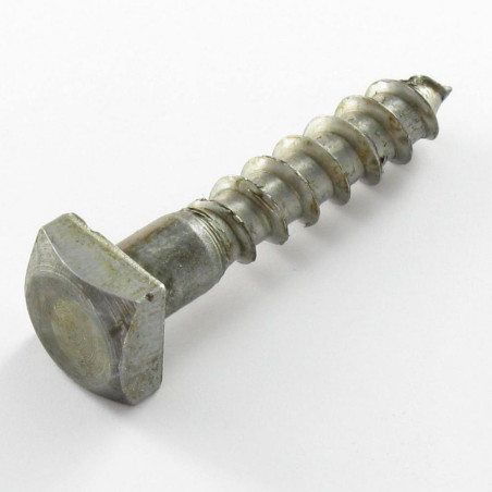1 x Coach Screw 7X35 Head Square 11X11X5 Steel