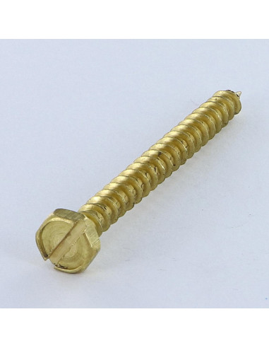 1 x Coach Screw Brass 6X60 THREAD TOTAL T.FEND