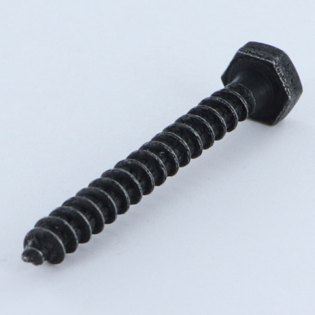 1 x Coach Screws/Hexagonal Head Wood 6X50 Reinforced black nickel-zinc steel - High corrosion resistance
