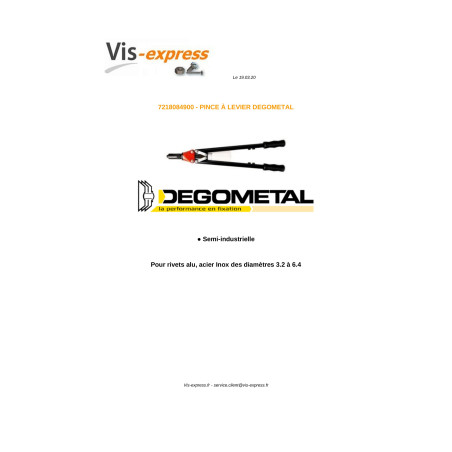 1 x DEGOMETAL GO rivet gun 849