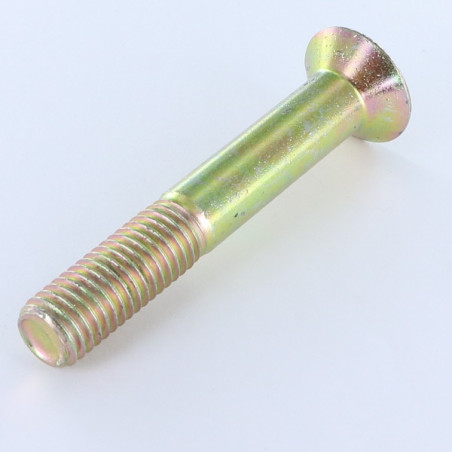 1 x Machine Screw Flat Head Hexagon Recess M5X25 Thread Length: 16 Class 10.9 Hexagon Socket 3 Yellow Zinc