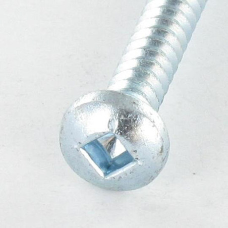 1 x Thread Rolling Screw Large Pan Head Square 4.2X45 Zinc Plated Square 2