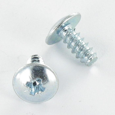 1 x Thread Rolling Screw Mushroom Pozi 2.9X6.5 Zinc Plated Without Point