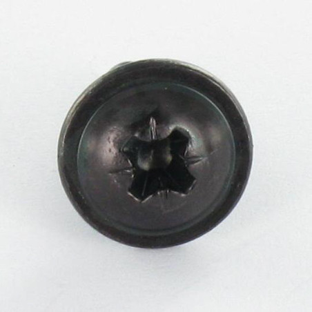 1 x Thread Rolling Screw Mushroom Pozi 4.8X9.5 Black Zinc Plated Without Point