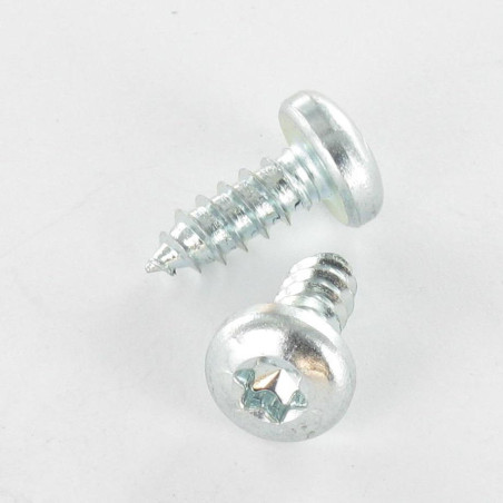 1 x THREAD ROLLING SCREW CYLINDRICAL BUTTON HEAD 4.2X9.5 T20+TETON WITH SERRATION ZINC PLATED