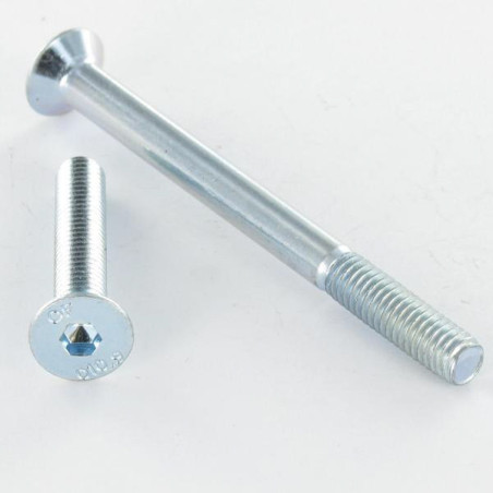 1 x Machine Screw Flat Head Hexagon Recess M16X90 Thread Length: 38 Class 10.9 Hexagon Socket 10 Zinc Plated