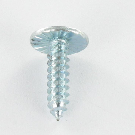 1 x Thread Rolling Screw Large Pan Head Pozi 2.9X6.5 With Serration Zinc Plated