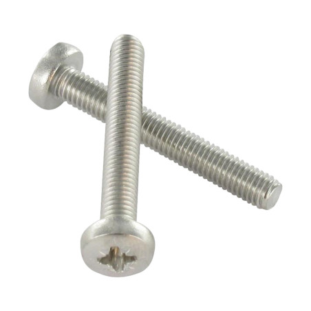 1 x Machine Screw wide domed head Pozi PZ1 M3X25 Stainless Steel A4 micro screw