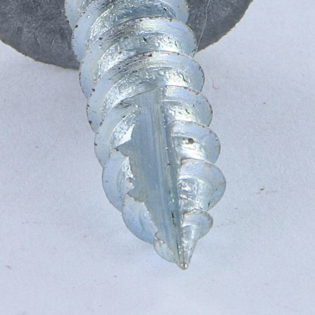 1 x Thread Rolling Screw TH/RD. LCV 6.3X25 Zinc Plated cut Type 17 Drilling Point