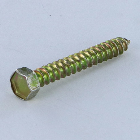 1 x THREAD ROLLING SCREW HEXAGONAL HEAD 3.5X25 YELLOW ZINC