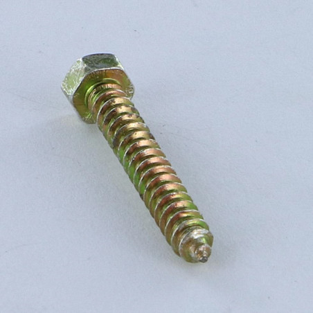 1 x THREAD ROLLING SCREW HEXAGONAL HEAD 3.5X25 YELLOW ZINC