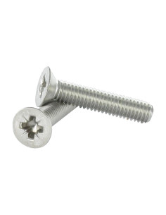 Machine Screw Countersunk Head Pozi M6X20 Stainless Steel A4