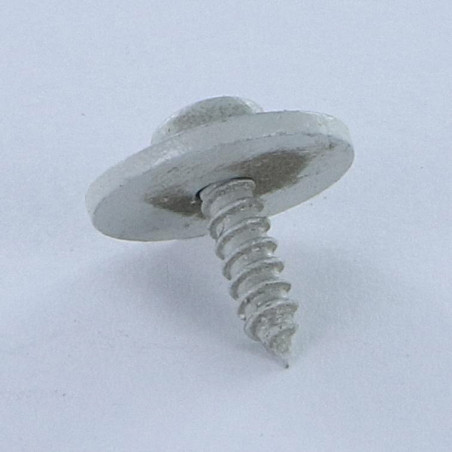 1 x Thread Rolling Screw Large Pan Head Pozi 3.5X13 For Washer Zinc Plated Ral7035/Light Grey