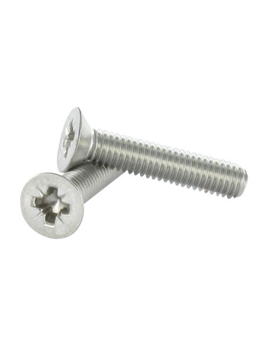 1 x Machine Screw Countersunk Head Pozi M5X10...