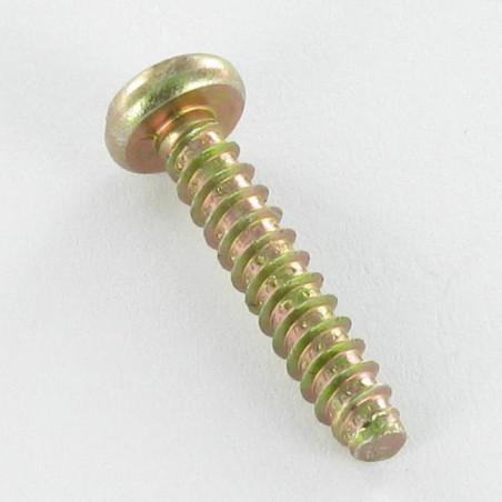 1 x Thread Rolling Screw Large Pan Head Pozi 2.9X9.5 Yellow Zinc Without Point