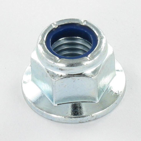 1 x Lock nut Flanche Without Serration M6 Zinc Plated