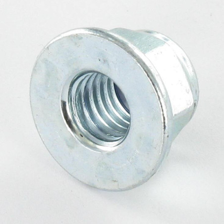 1 x Lock nut Flanche Without Serration M5 Zinc Plated
