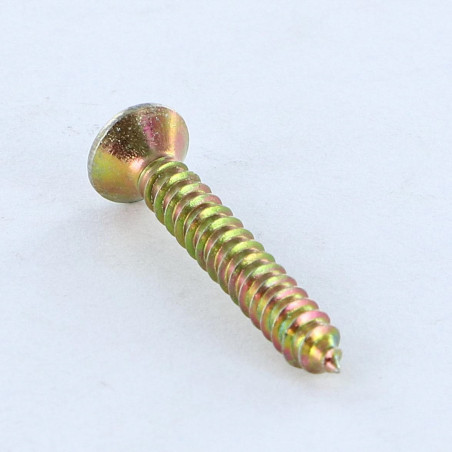 1 x THREAD ROLLING SCREW PAN COUNTERSUNK HEAD POZI 3.5X25 YELLOW ZINC