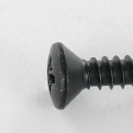 1 x Thread Rolling Screw Pan Countersunk Head Pozi 4.8X38 Black Zinc Plated