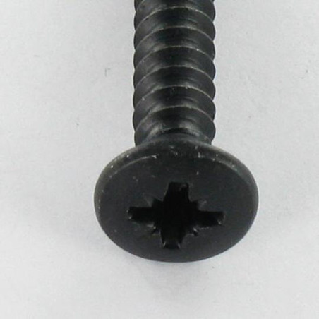 1 x Thread Rolling Screw Pan Countersunk Head Pozi 4.8X16 Black Zinc Plated