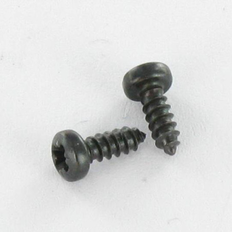 1 x THREAD ROLLING SCREW LARGE PAN HEAD POZI 4.2X38 BLACK ZINC PLATED