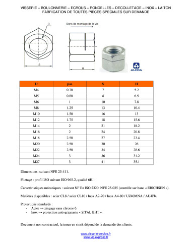 1 x Lock nut Slotted M8 H130 Class 8 Zinc Plated