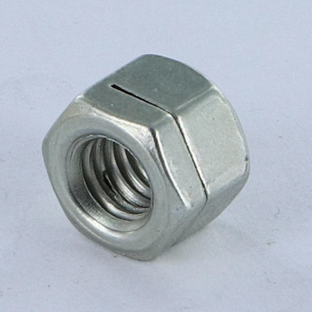 1 x Lock nut Slotted M6 H130 Class 8 Zinc Plated