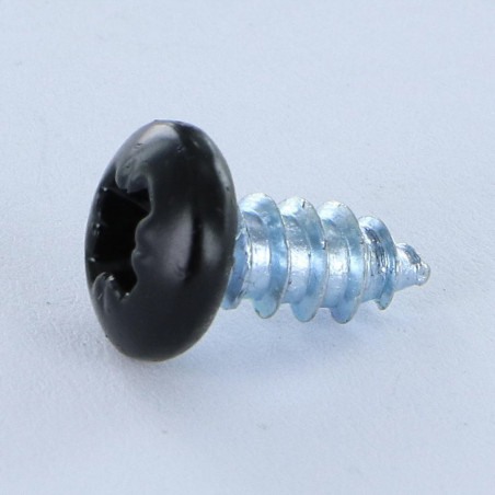 1 x THREAD ROLLING SCREW LARGE PAN HEAD POZI 4.2X9.5 ZINC PLATED RAL9005/JET BLACK
