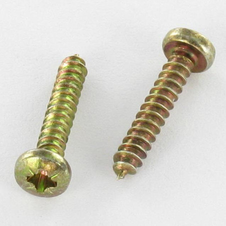1 x THREAD ROLLING SCREW LARGE PAN HEAD POZI 3.9X30 YELLOW ZINC