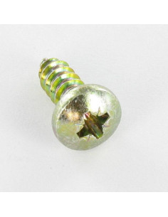 Thread Rolling Screw wide domed head Pozi 3.9X30 Yellow Zinc 2