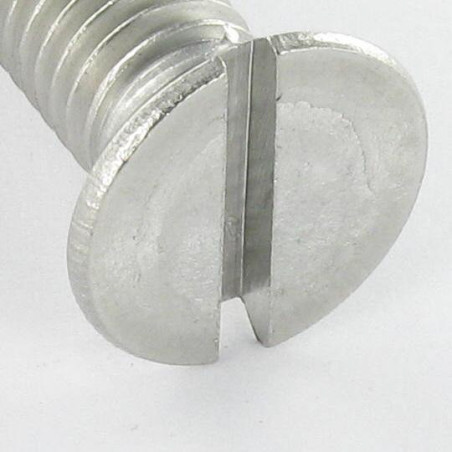 1 x Machine Screw Countersunk Head Slotted M4X50 Stainless Steel A4