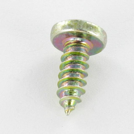 1 x Thread Rolling Screw wide domed head Pozi 3.5X9.5 Yellow Zinc