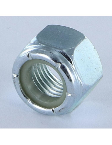 1 x Lock nut 1/4 Unc Zinc Plated