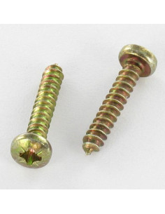 Thread Rolling Screw wide domed head Pozi 2.9X6.5 Yellow...