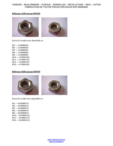 1 x Nut Hexagonal Welding M12 Steel