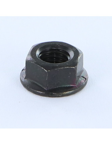 1 x Flange nut With Serration M4 Black Zinc Plated